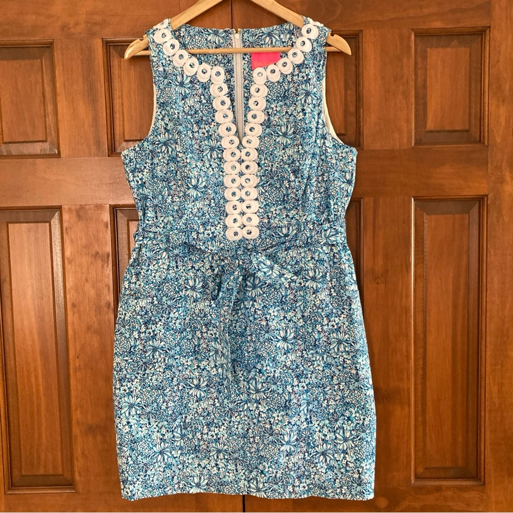 Lilly Pulitzer Blue and White Mini Dress